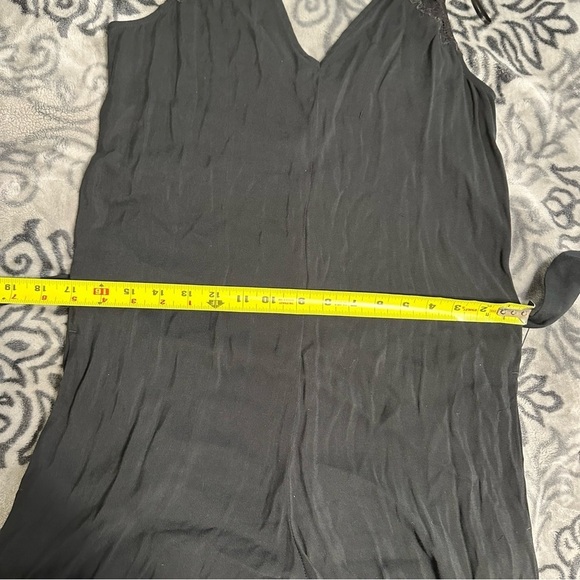 AllSaints black Cate wide leg jumpsuit size small 100% Rayon - Picture 15 of 15